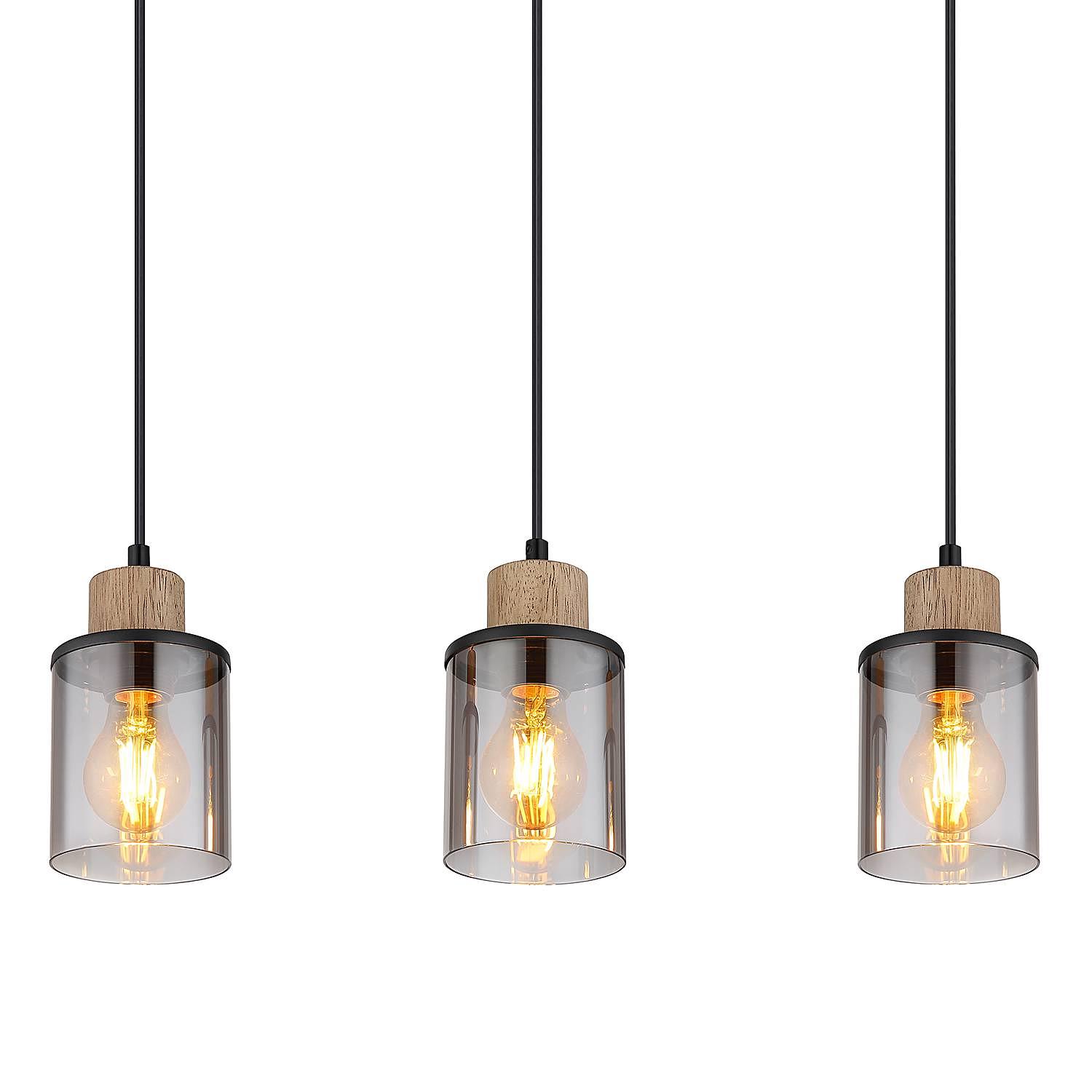 Pendant lamp Reid Type C 3-flame Black 0