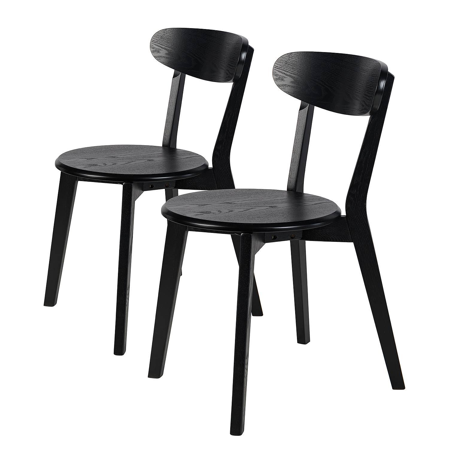 Flori Esszimmerstühle (2er-Set) Schwarz 0