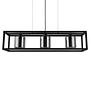 Pendant lamp Brisling smoked glass black 0