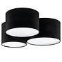 3-flame ceiling light Pastore I Linen Steel 0