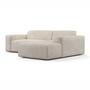 2-Sitzer Karen Récamiere Rechts Samt Beige 4