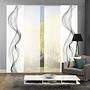 Sliding curtain Alberta I Gray Textile 0