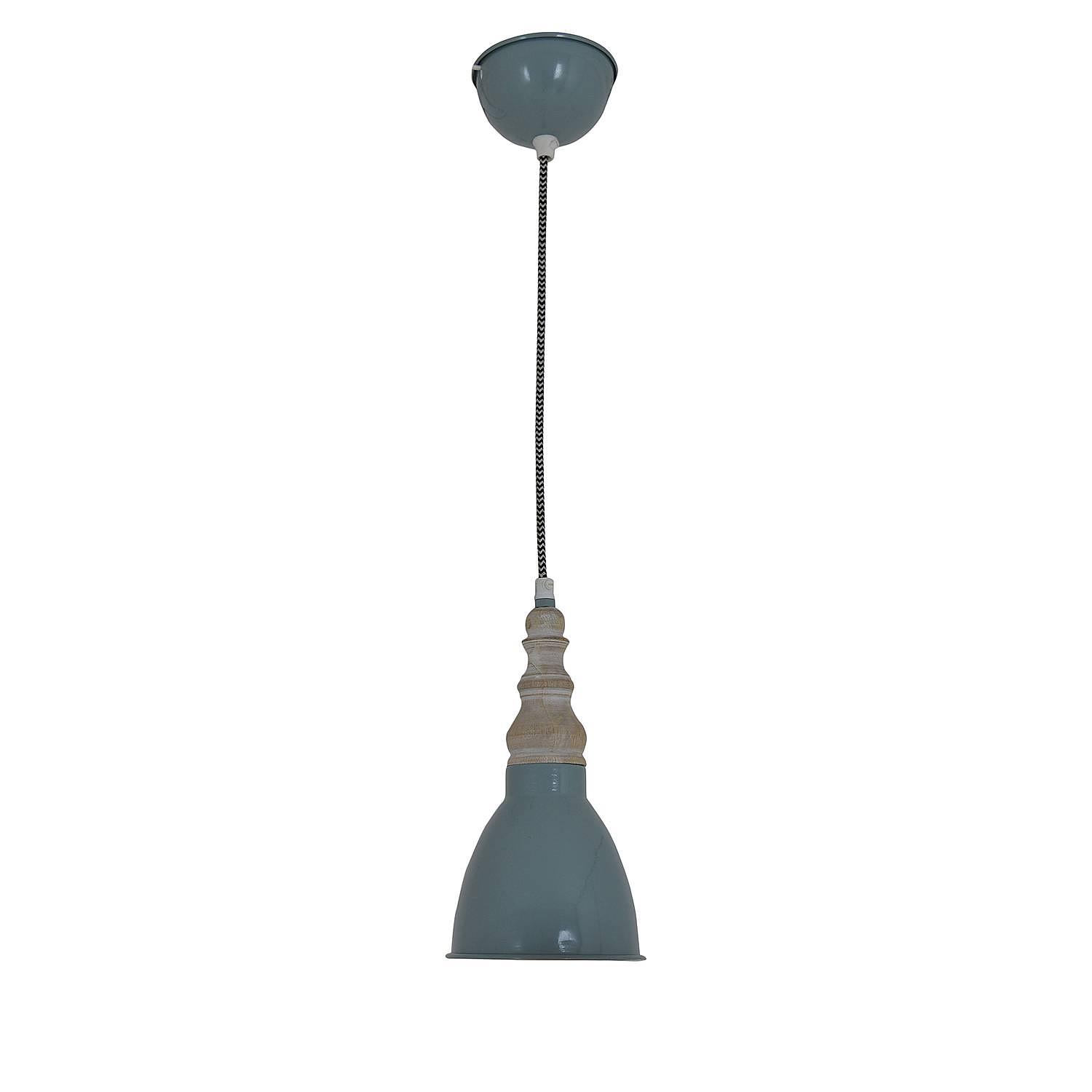 Pendant lamp Delhi blue-grey 0