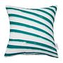 Pillowcase Zebra Crossing Cotton fabric White Petrol 0