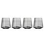 4x Glass Yvette Glass Grey Transparent 0