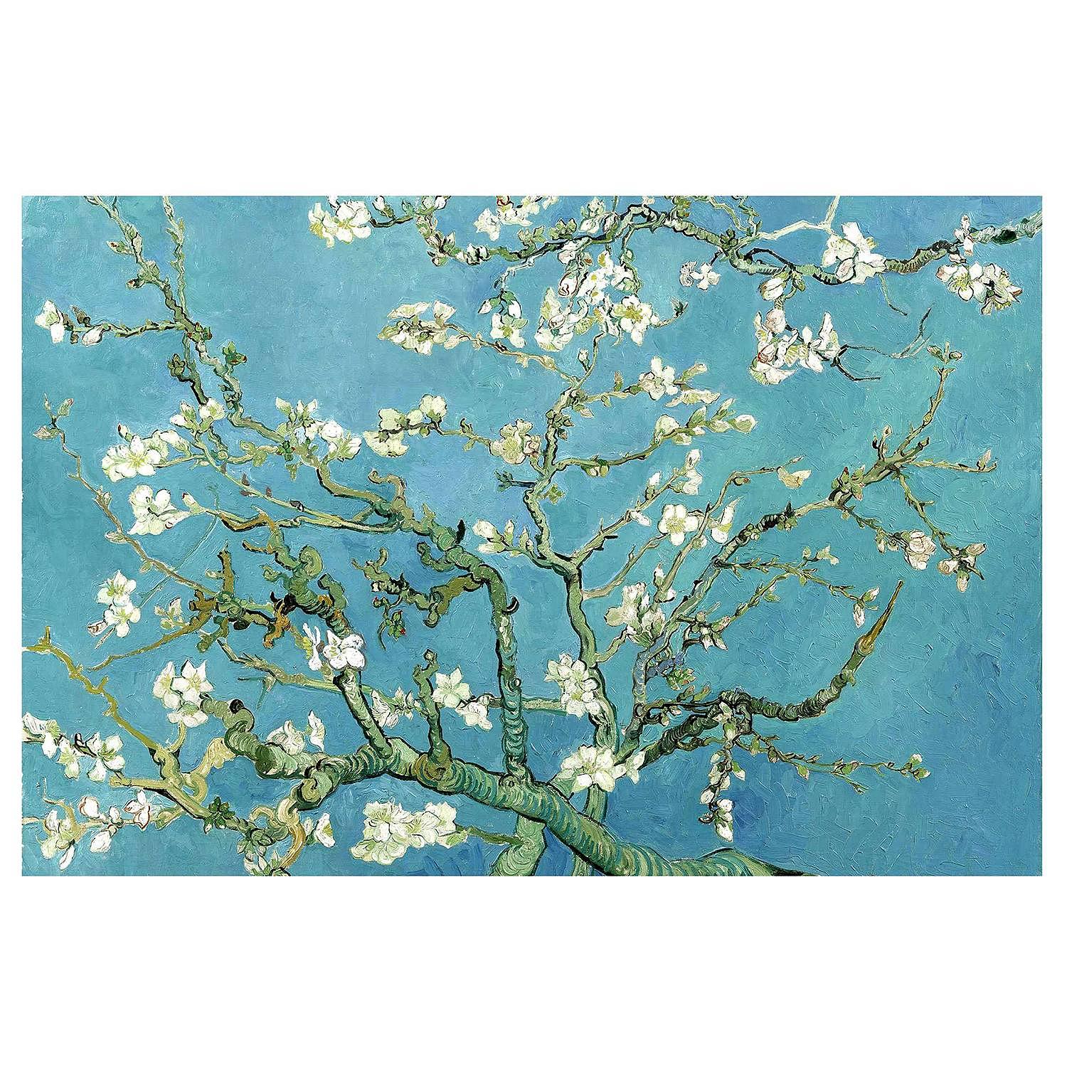 Vliestapete Vincent van Gogh Mandelblüte Vliespapier Blau 0