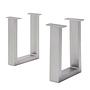 Bankgestell KAPRA Eisen Silber U-Form 0