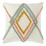 Colour Rhombus Pillowcase Linen Polyester 45 x 45 cm 0