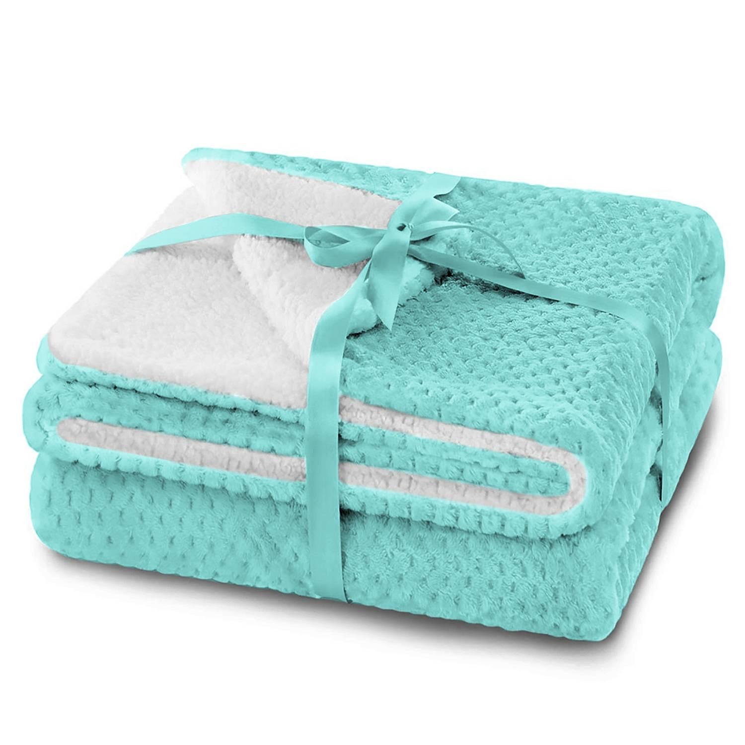 Leepy Cozy Blanket Polyester Turquoise 130 x 180 cm 0