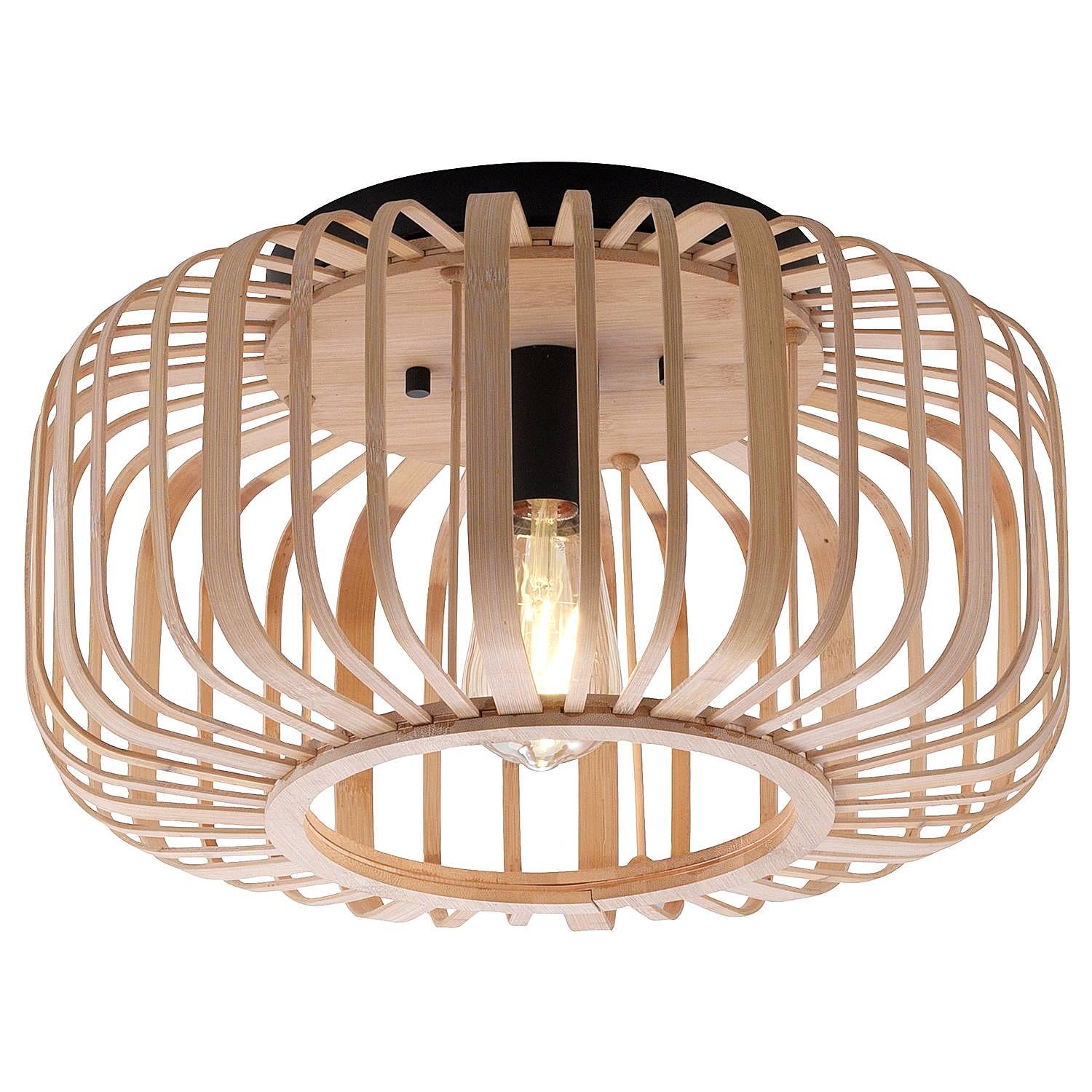 Ceiling light Racoon Type B Solid bamboo iron 0