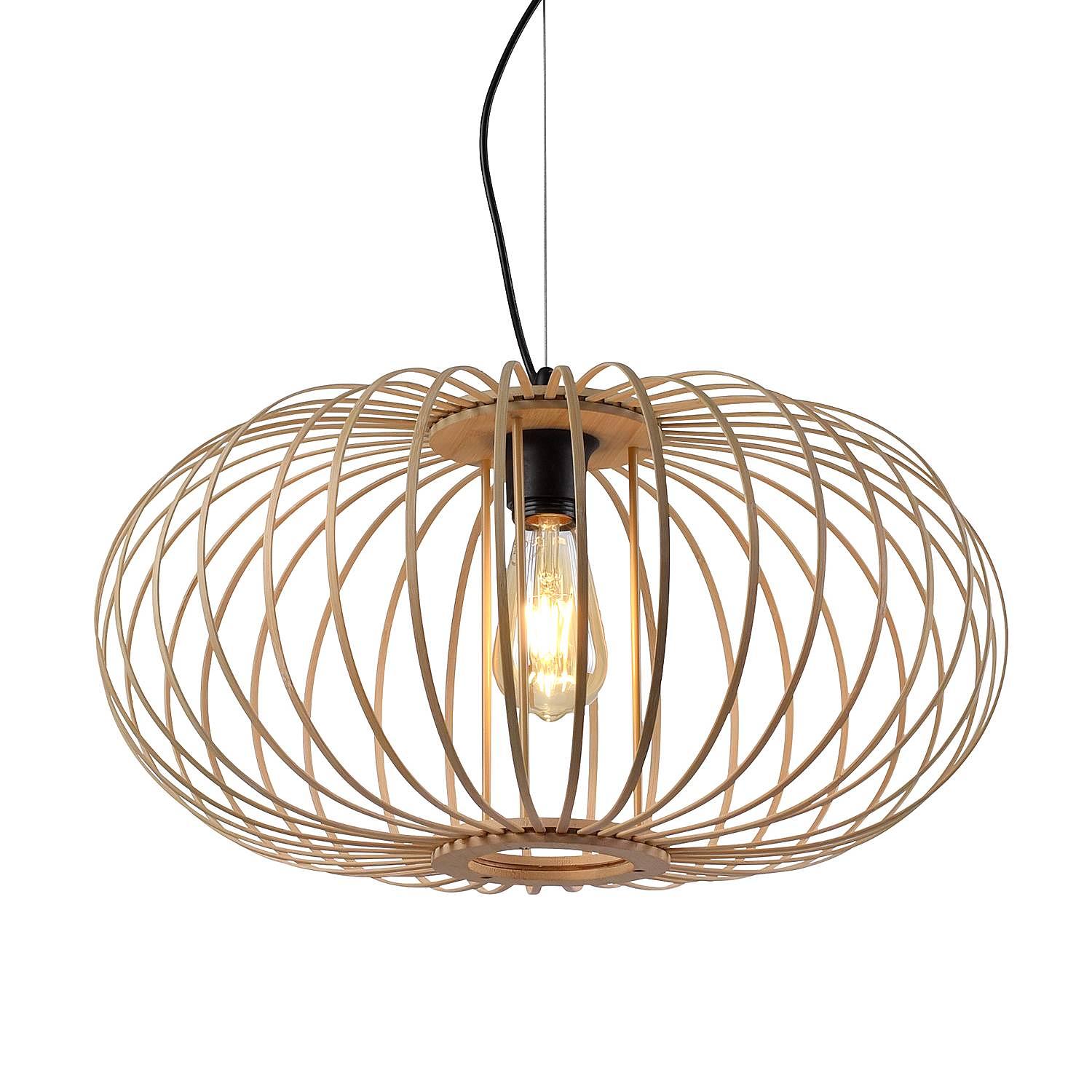 Racoon Pendant Lamp Bamboo Iron 1-light 0