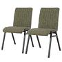 2x Upholstered chair Zarat antique green 0