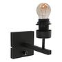 Wall lamp Rod without shade Black 0