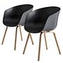 2x Armchair Loppi Black 0