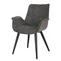 Upholstered Chair Throne Grey 0