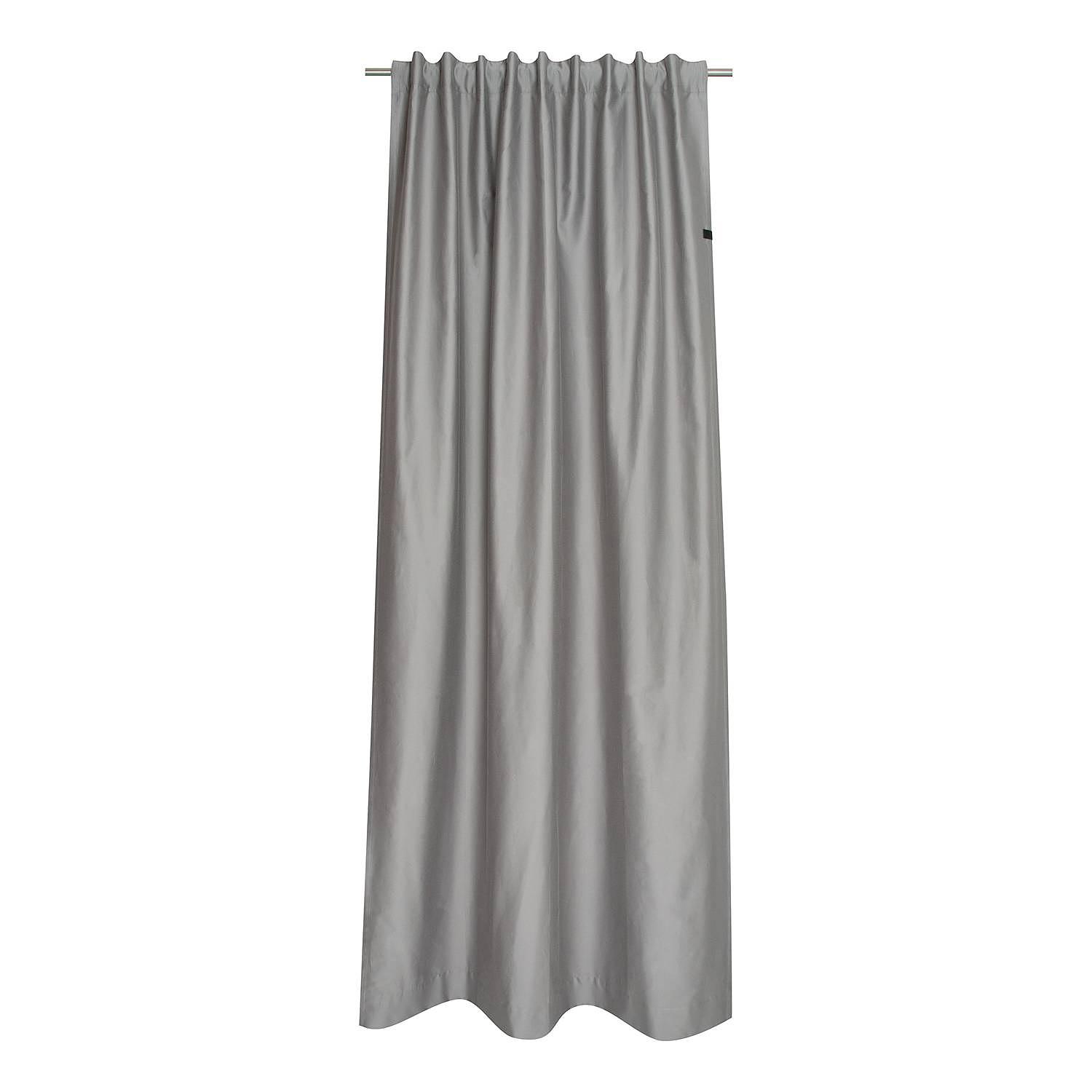 Fertiggardine Soft Baumwolle / Polyester Grau 130 x 250 cm 0