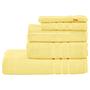 Towel set Daily Plain (5-piece) Cotton fabric Lemon 0