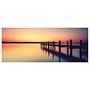 Picture print Lonely Bridge Polyester Orange / Blue 0