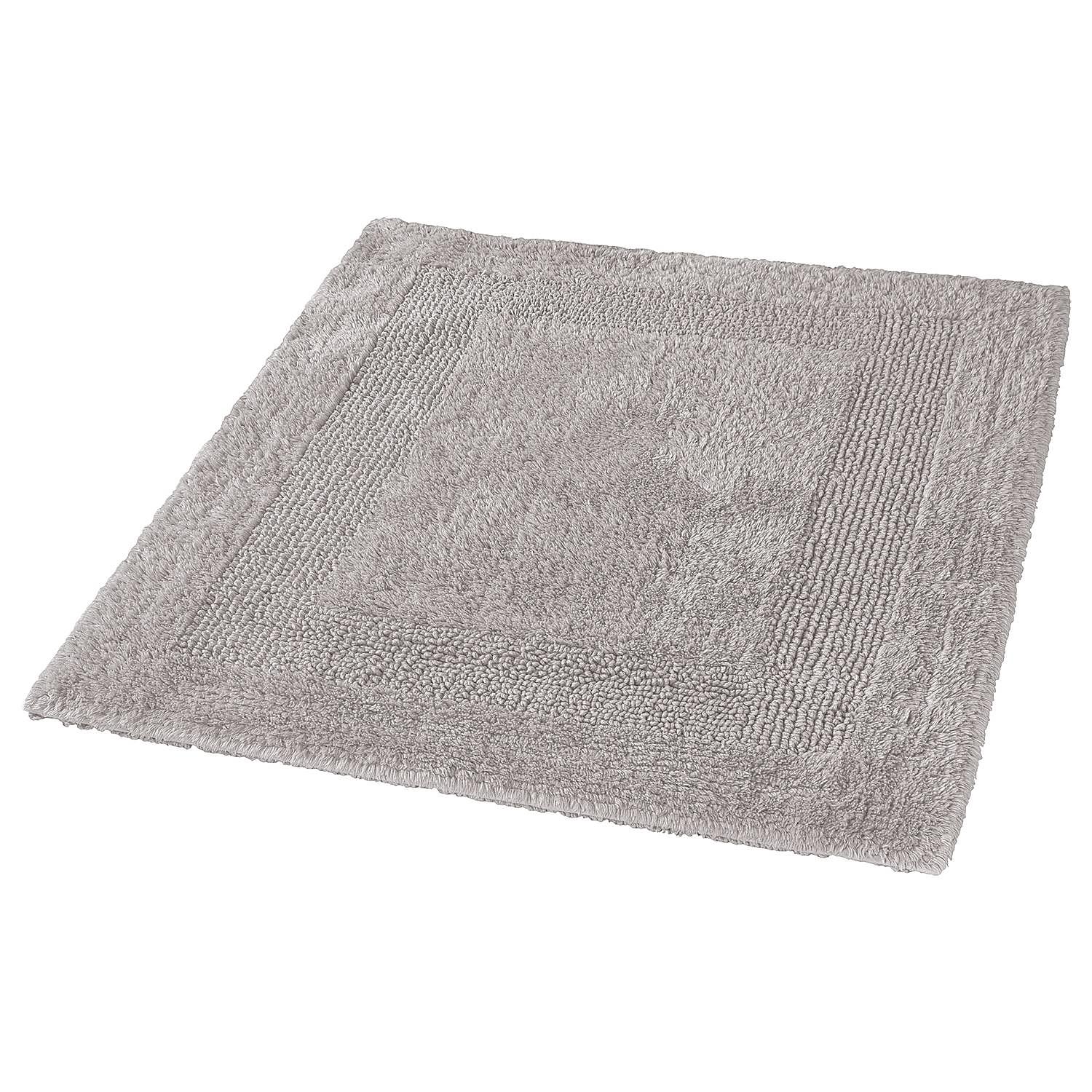 Arizona Bath Mat Cotton Silver Grey 55 x 65 cm 0