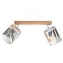 Sheet I Ceiling lamp Paper Oak 2-lamp 0