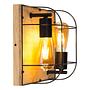 Netuno I Ceiling lamp steel oak 2-flame 0