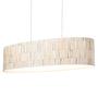 2-flame pendant lamp Malo II paper oak solid wood 0