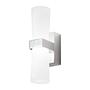 Iglesias LED-Wandleuchte Glas Metall 1-flammig 0