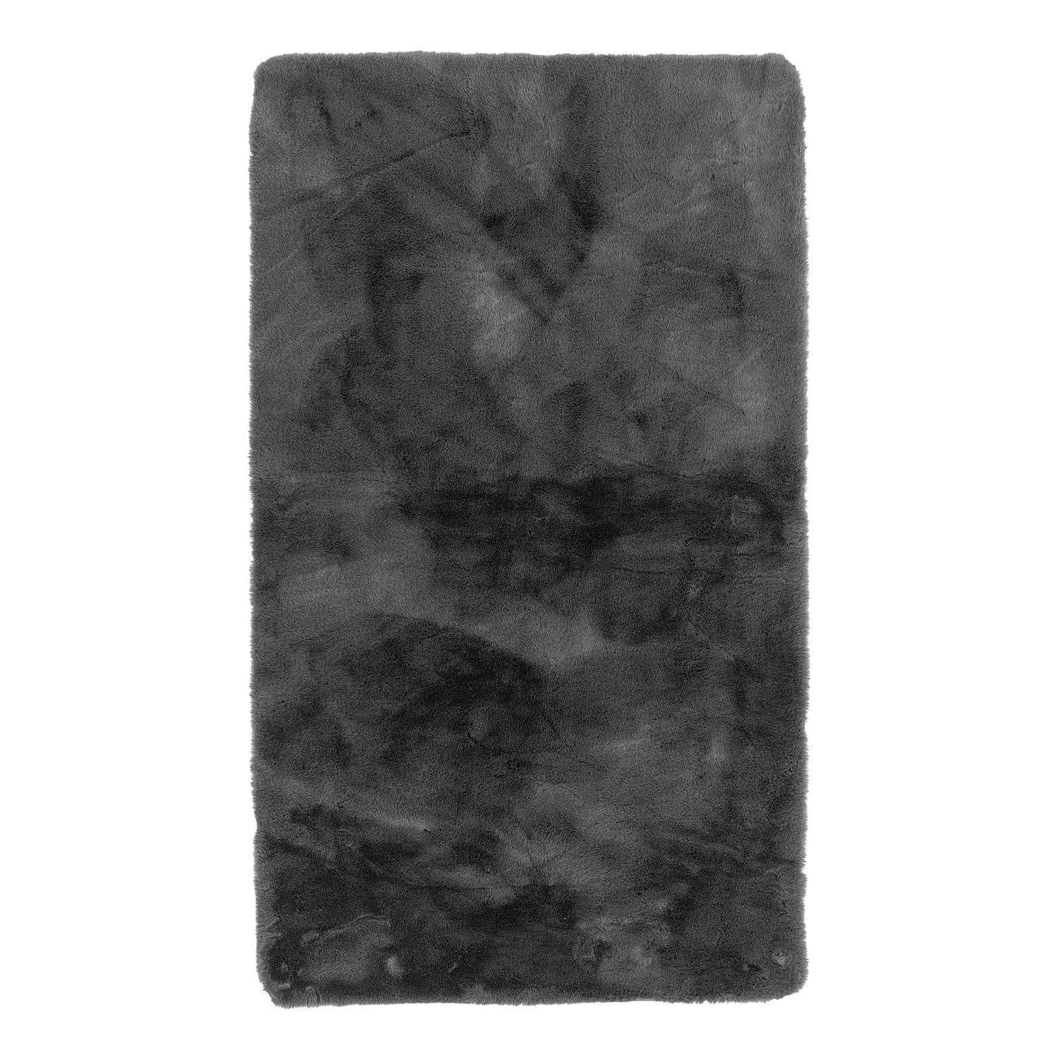 Shaggy rug Sara I Anthracite 70 x 120 cm 0