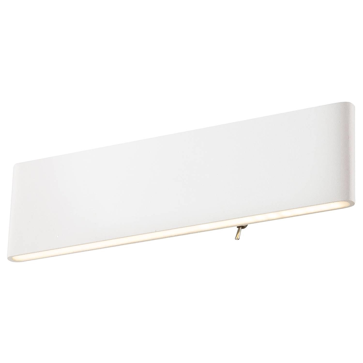 LED wall lamp Siegfried Acrylic glass Aluminum White 0