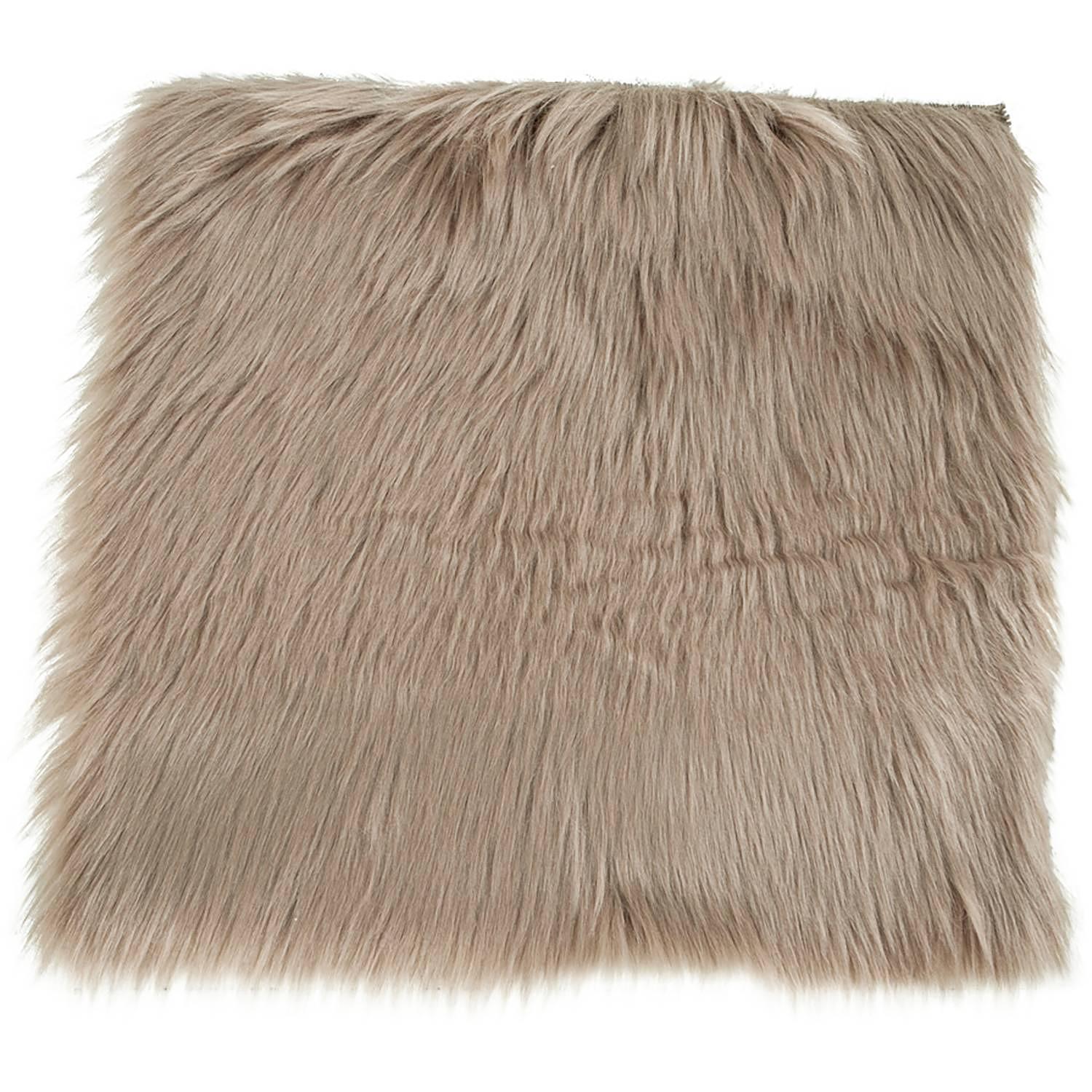 Seat cushion Lambskin Artificial II Polyester Light brown 0