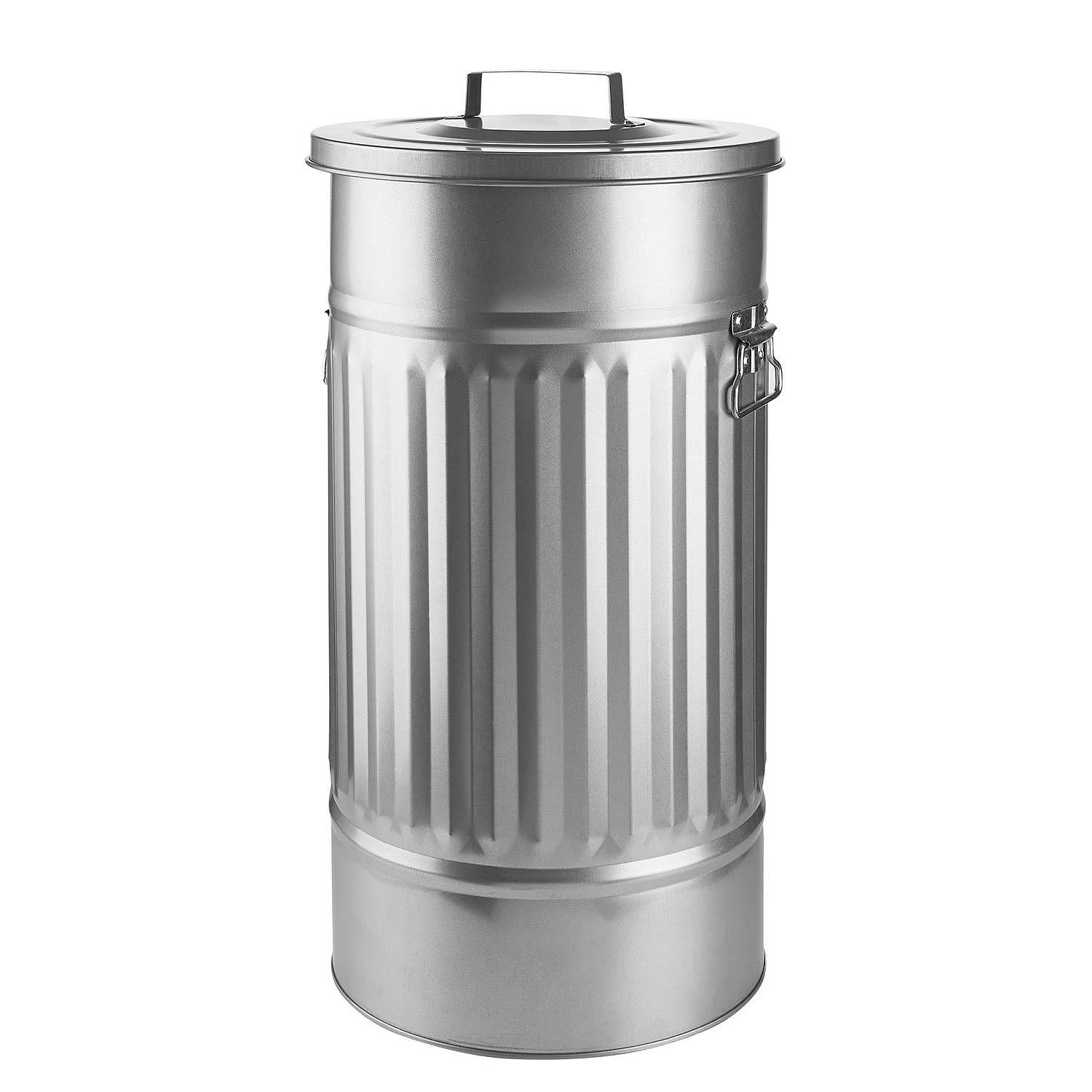 Mülltonne Oskar ZINC Zink Silber Silber 0