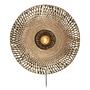 1-Light Wall Lamp Kalimantan Solid Bamboo Iron 0