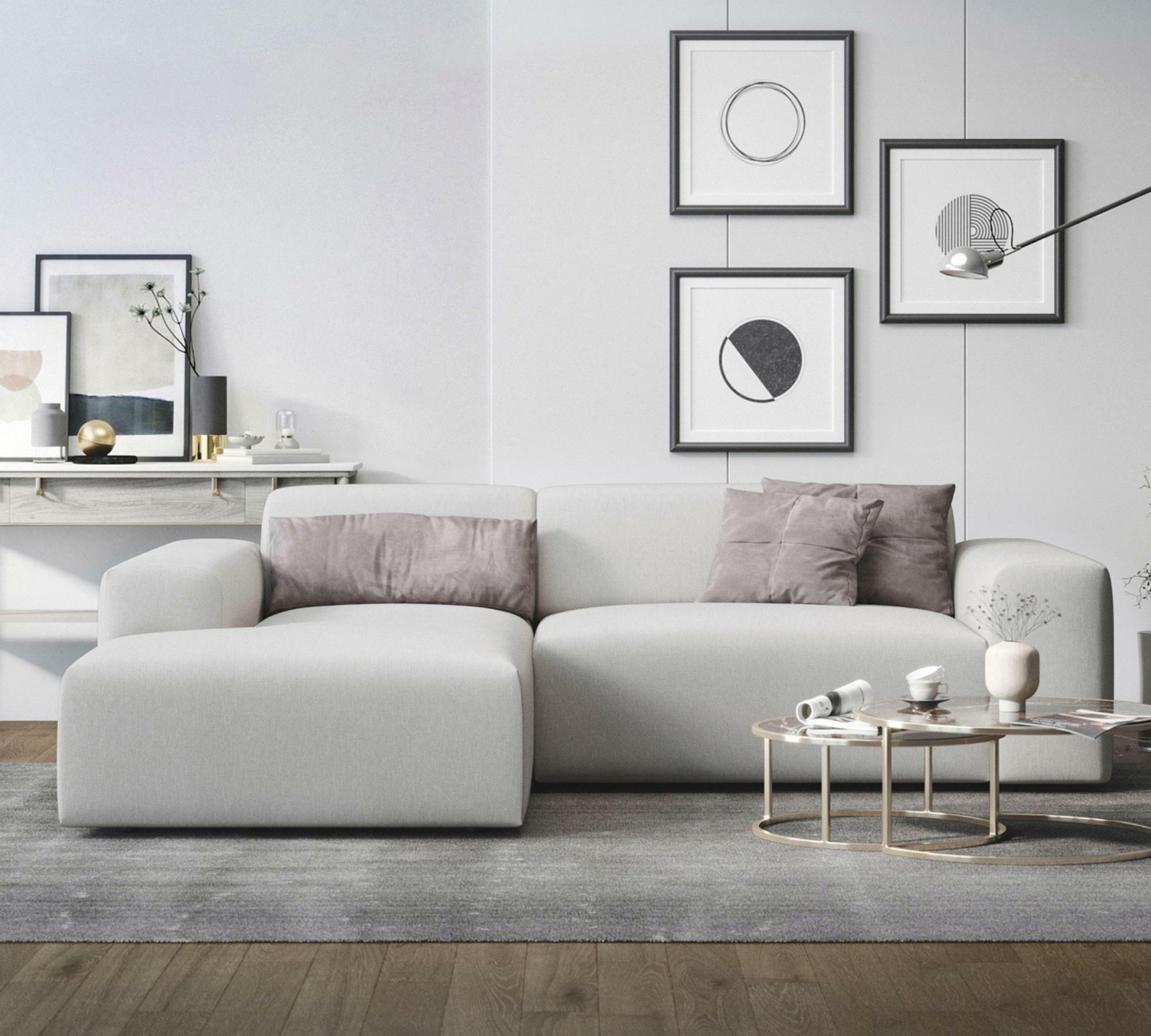 2-Sitzer Sofa Karen Récamiere Links Beige 0