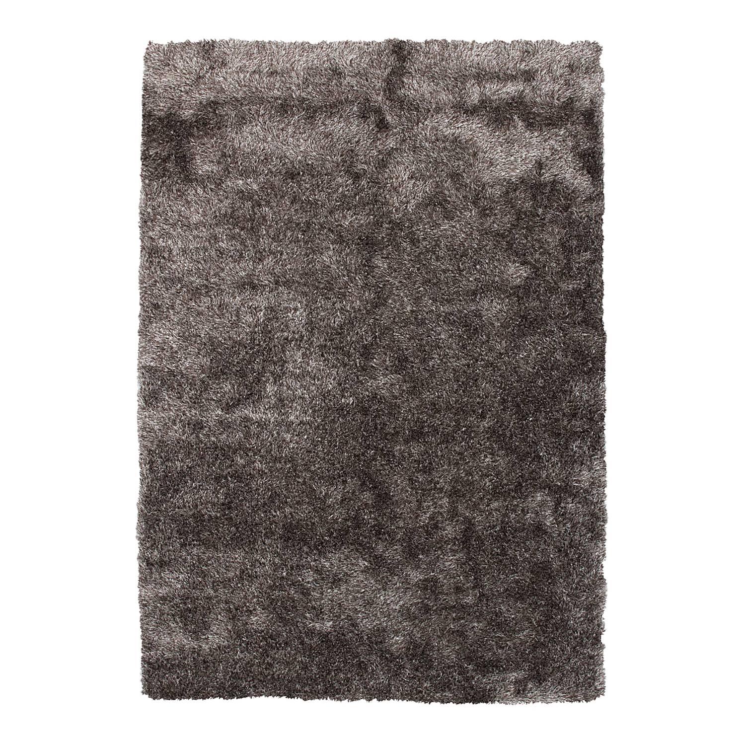 Diamond high-pile rug synthetic fiber light anthracite 80x150cm 0