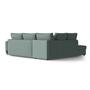 Schlafsofa Sowdon mit Récamiere Links Blaugrau 7