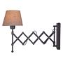 Adrienne Wall Lamp Cotton Fabric Stainless Steel 1-Light 0