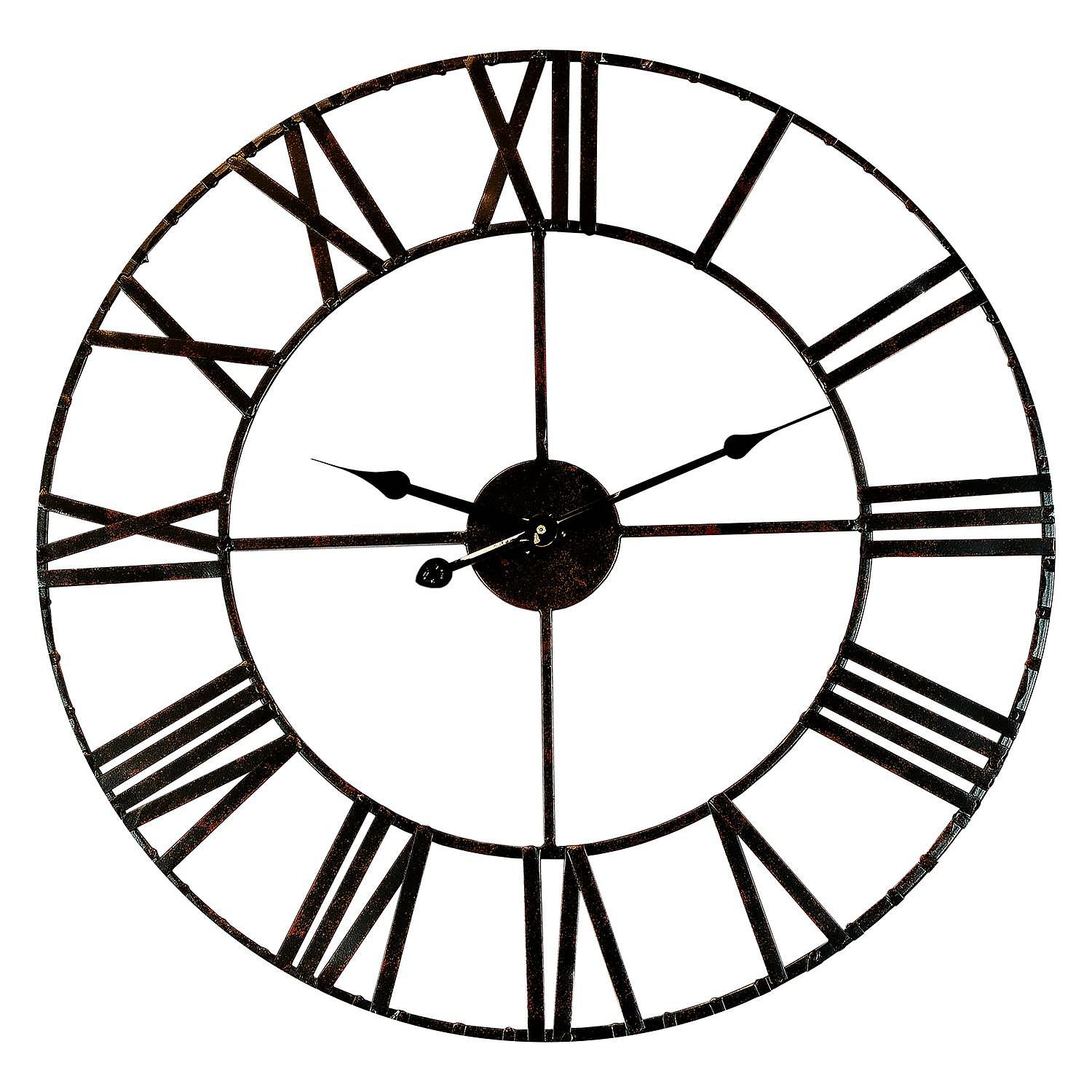 Wanduhr Villerest Aluminium Schwarz 0