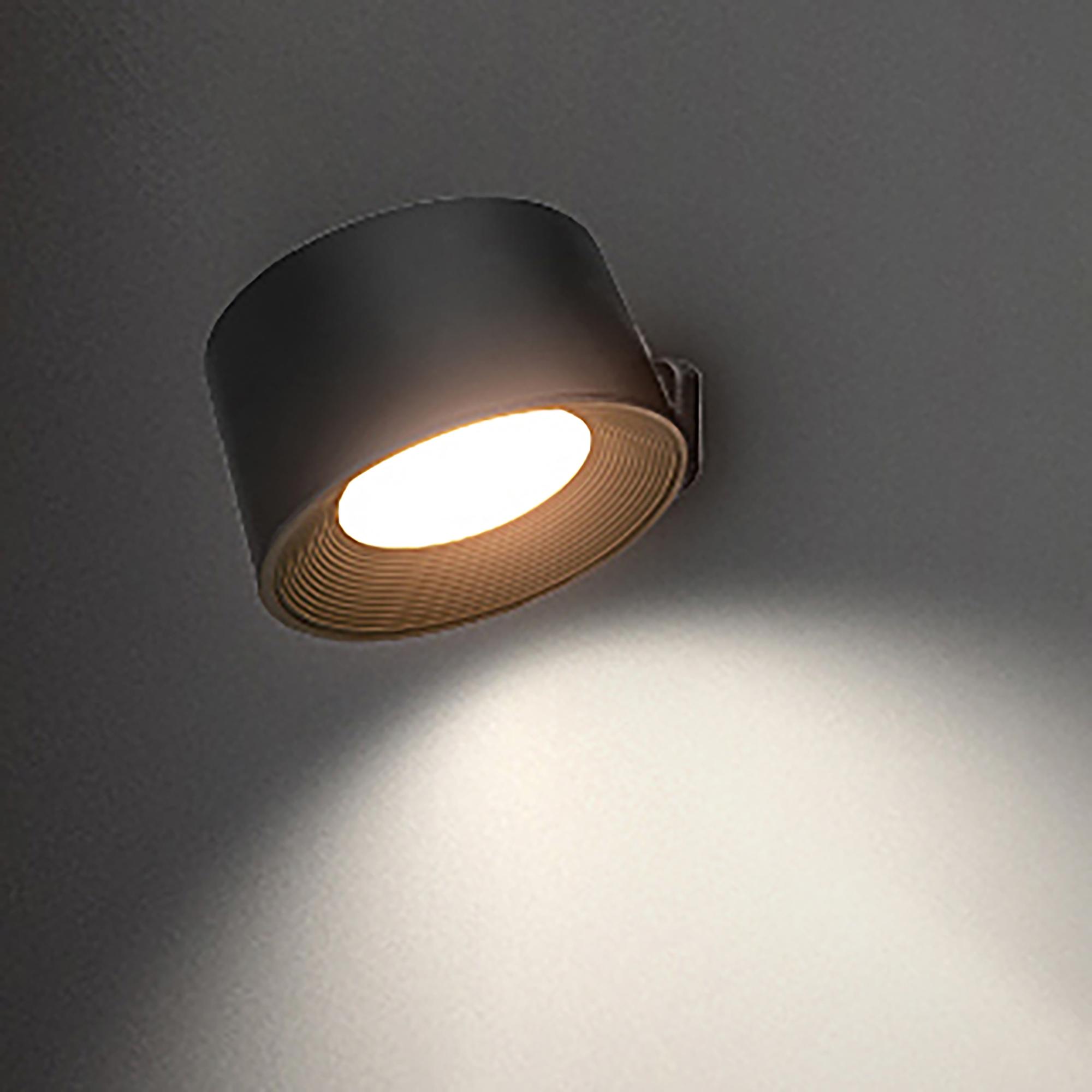 LED Battery Wall Light Tari Black 0