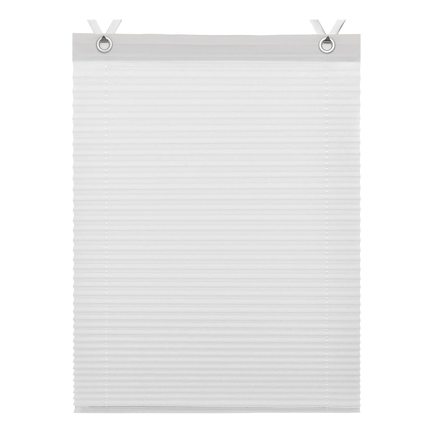 Raffrollo Olbia Webstoff Weiß 40 x 125 cm 0