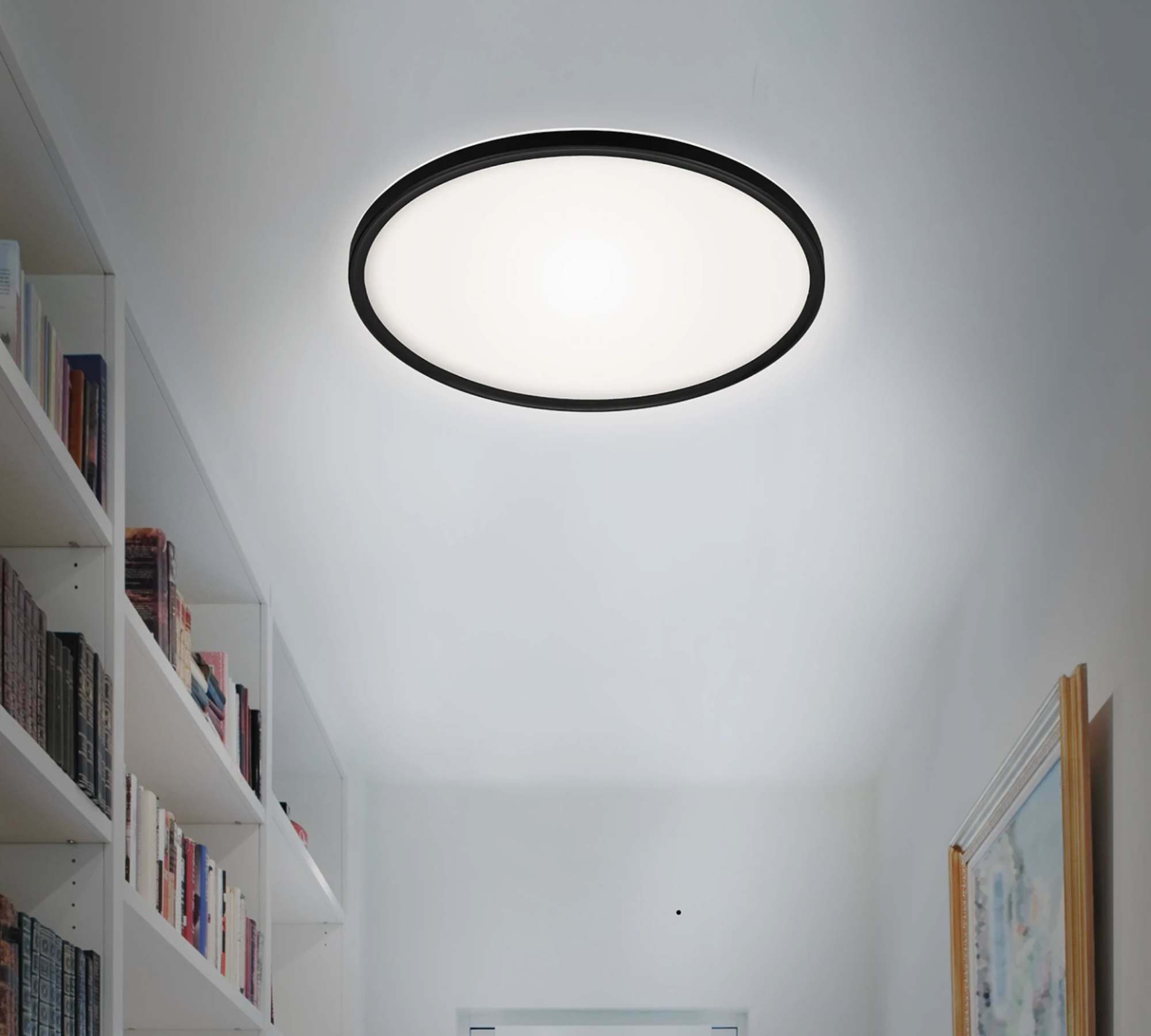 1-light LED ceiling lamp Plastic Black 2