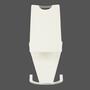 2x cantilever leatherette White 3