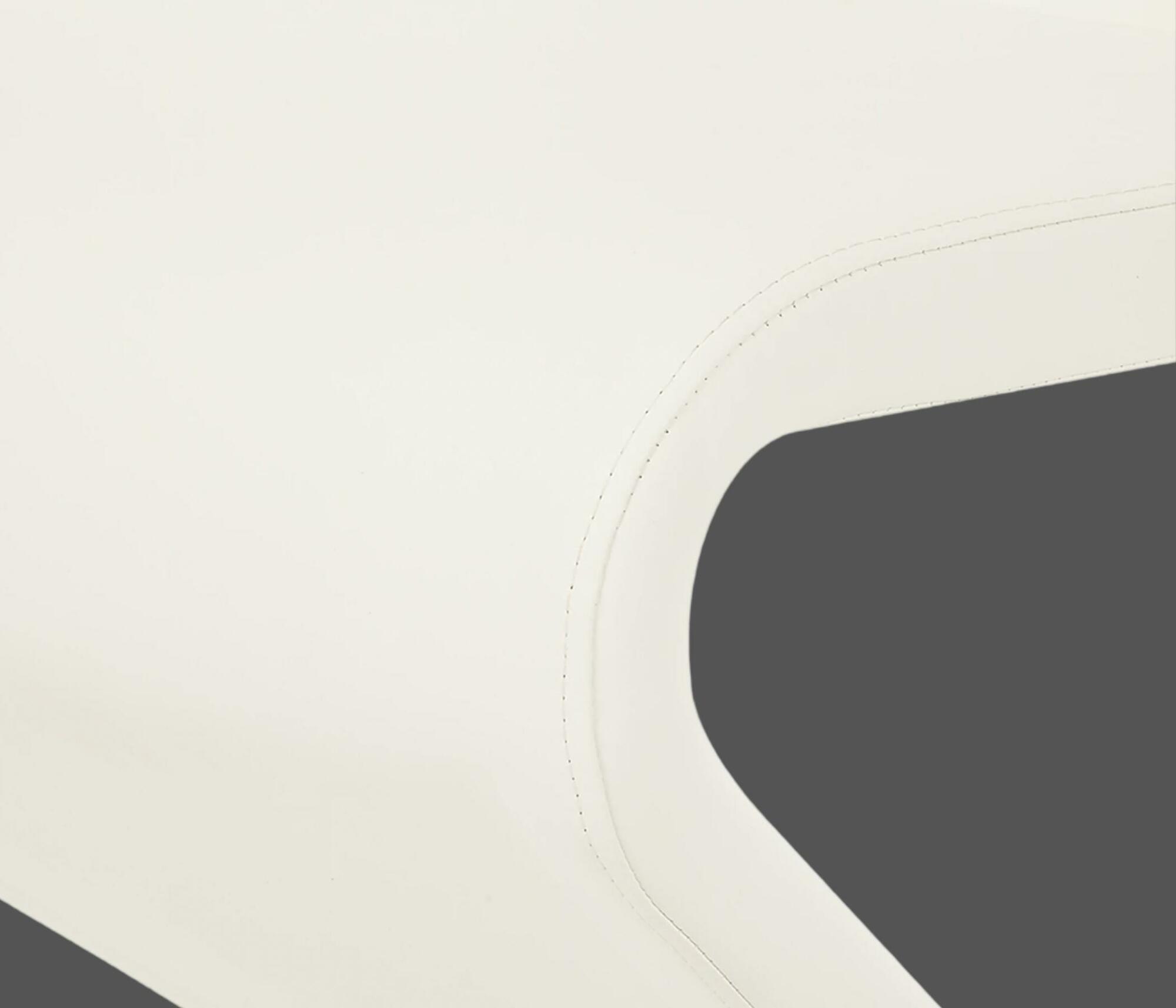 2x cantilever leatherette White 5
