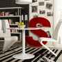 2x cantilever leatherette White 7