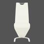 2x cantilever leatherette White 1