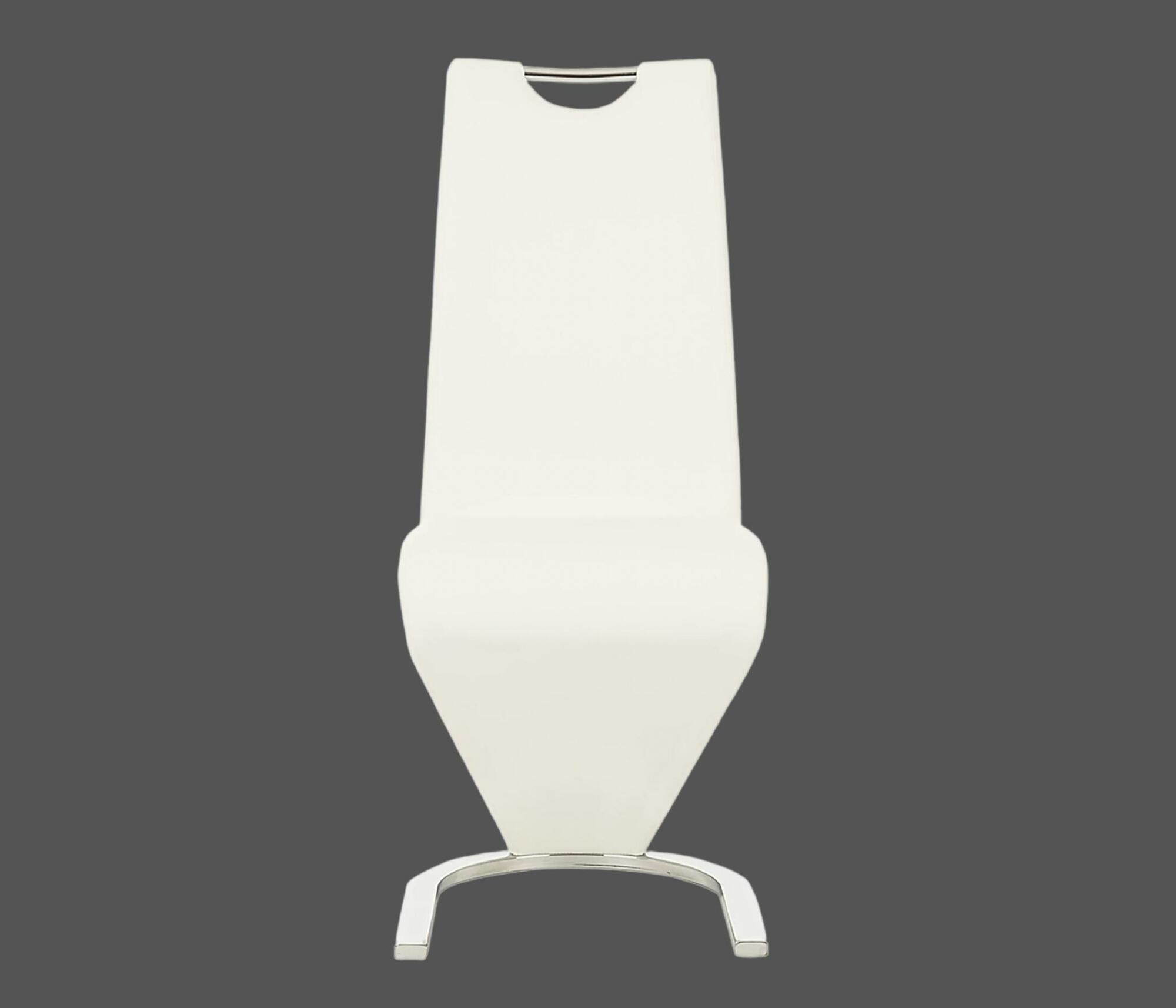 2x cantilever leatherette White 1