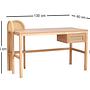 Nala 130 Desk Brown 6