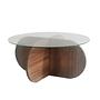 Bubble Coffee Table Walnut Brown Look 1