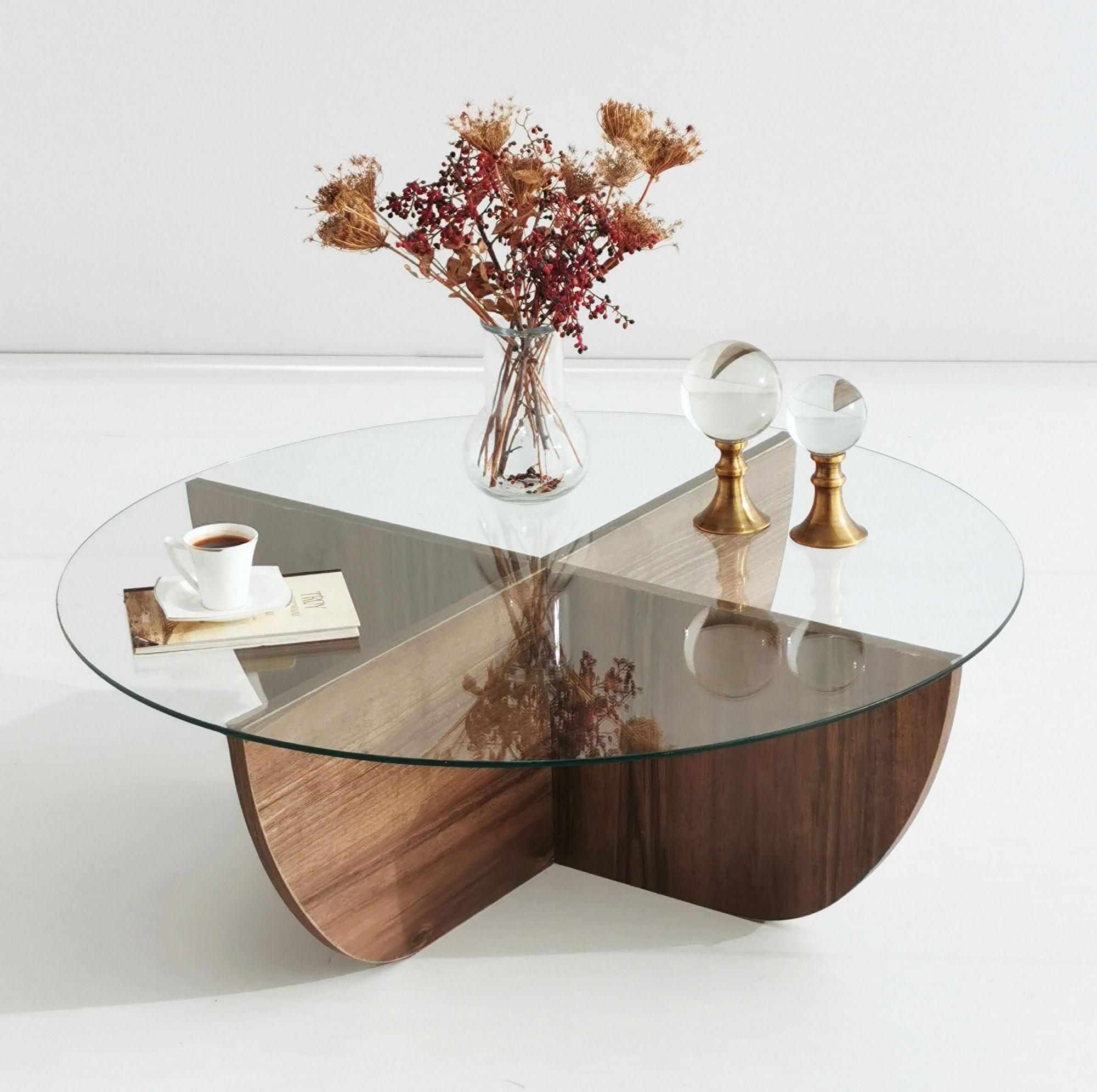 Lily Coffee Table Walnut Brown 5
