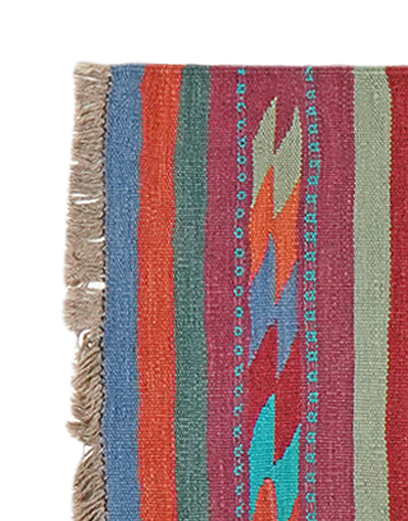 Kelim Gashgai 63x212cm Blu 1