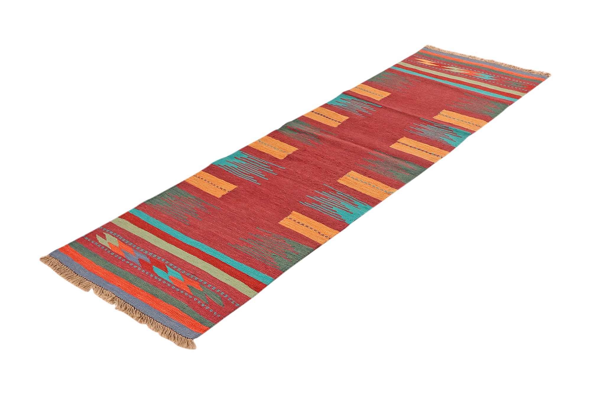 Kelim Gashgai 63x212cm Blu 3